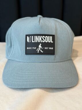 Linksoul Men's Performance Patch Cap - Dusty Blue